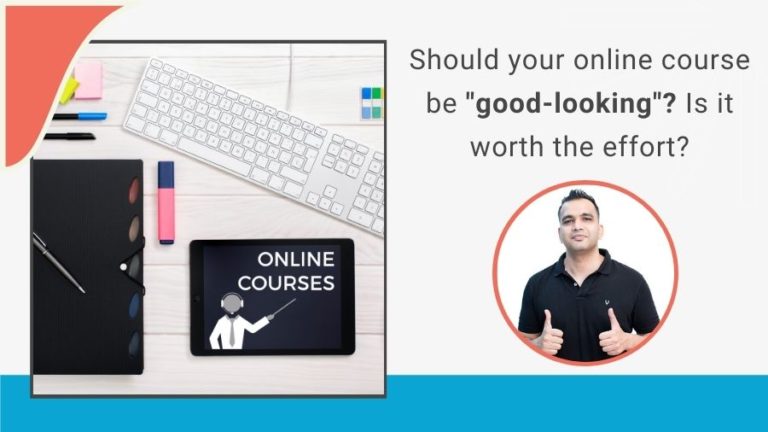 Should your online course be good-looking?